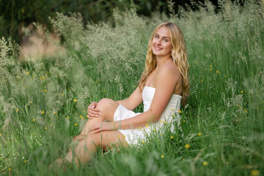 high school senior girl kirkland park spring