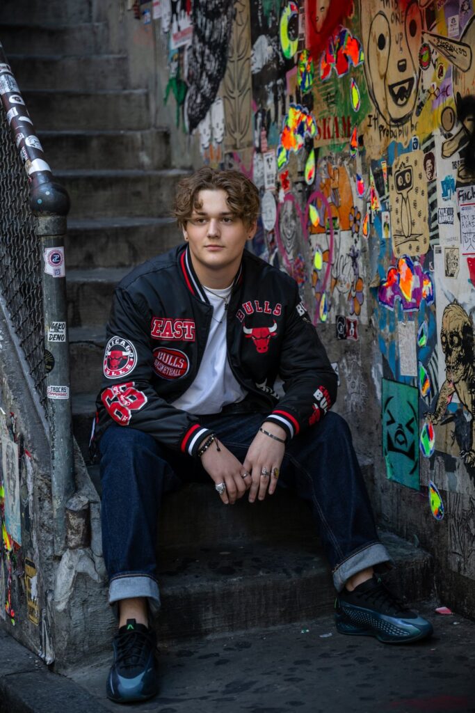 senior guy at pike place market