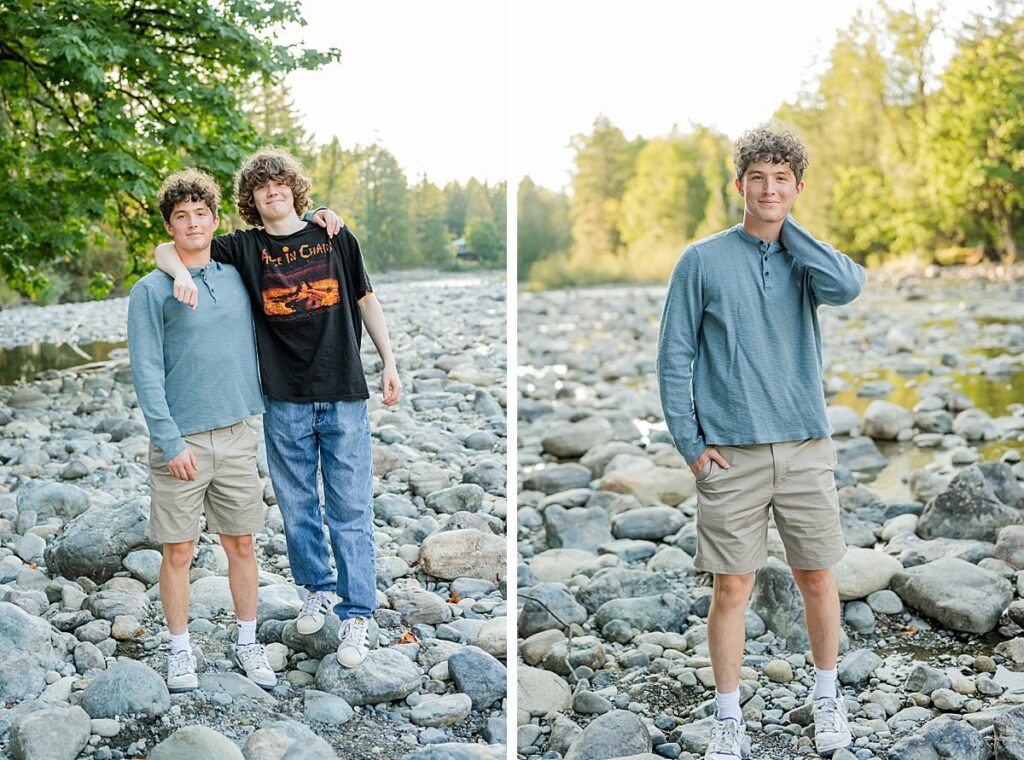 north bend senior guy and brother