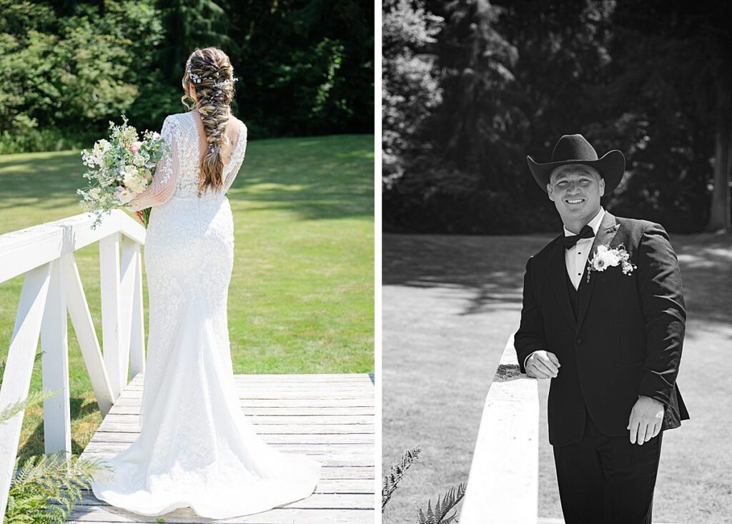 wedding day portraits bride and groom