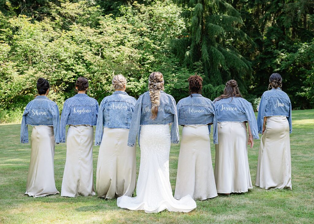 matching jackets wedding party