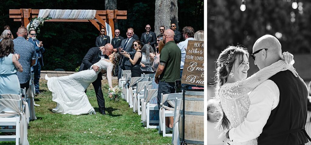 garden summer wedding ceremony