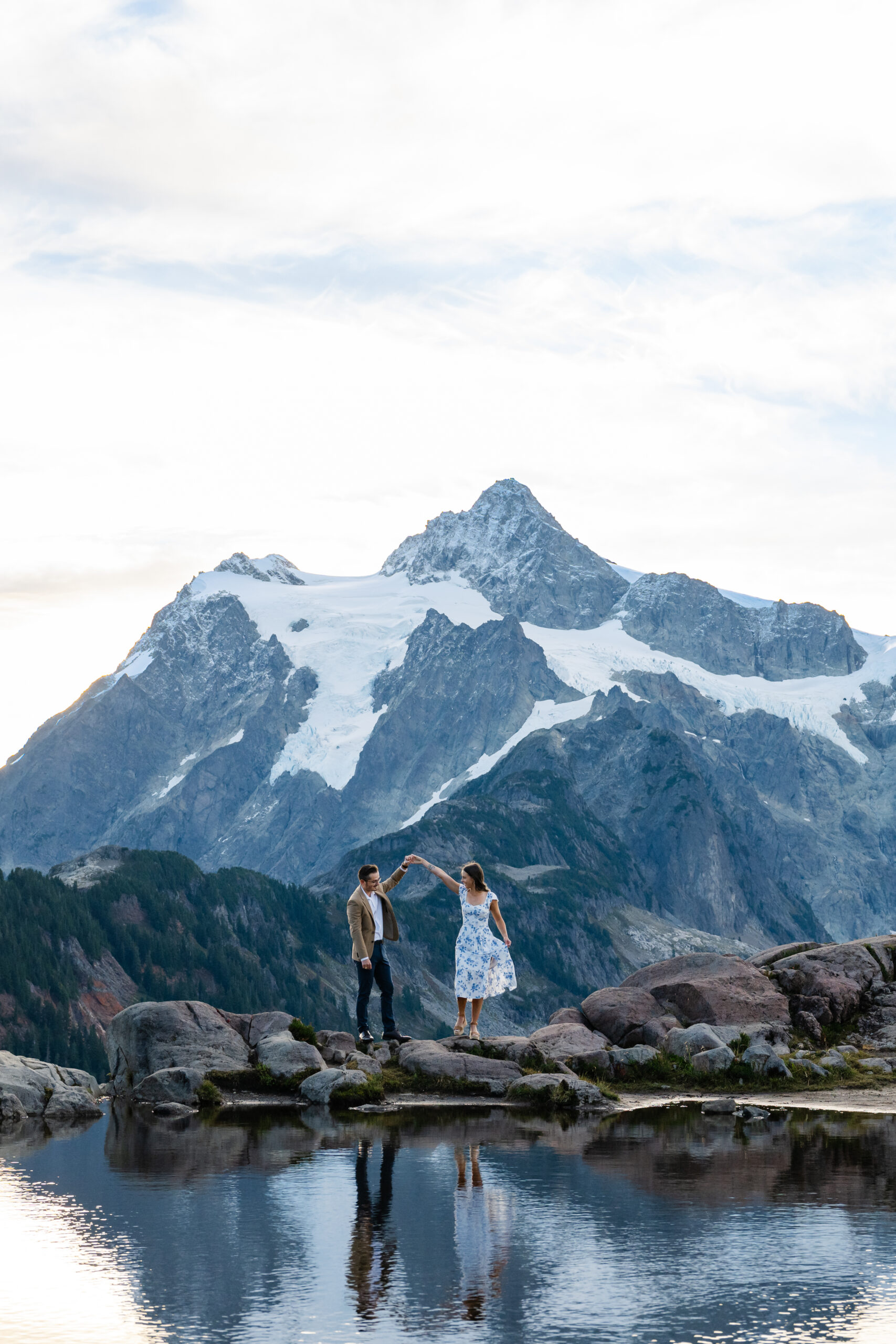 Mount Baker engagement photo shoot