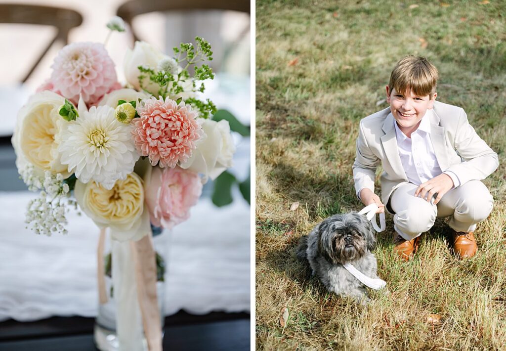 pet at wedding