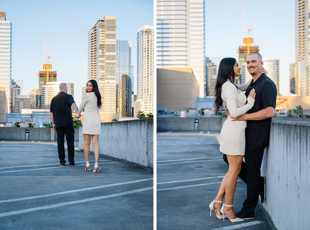 bellevue city rooftop engagement