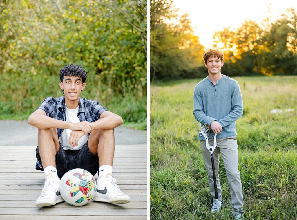 soccer and lacrosse portraits