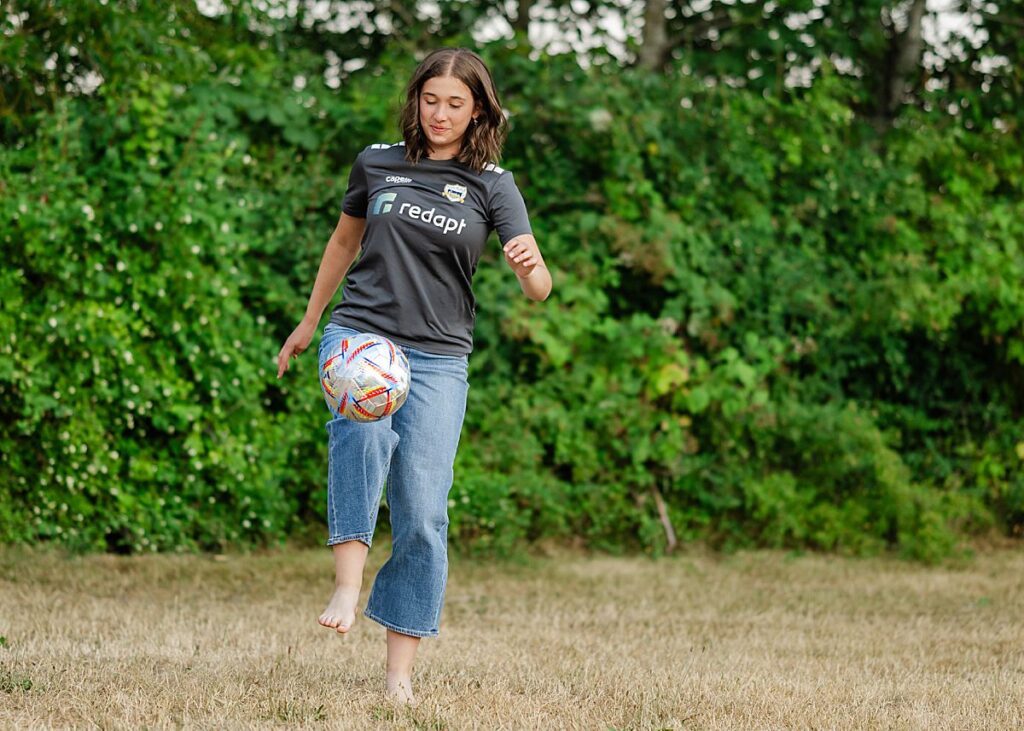 high school senior soccer player