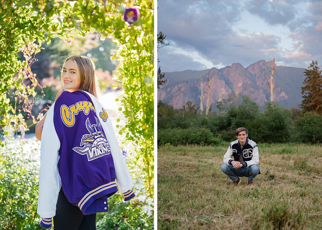 letter jacket high school senior