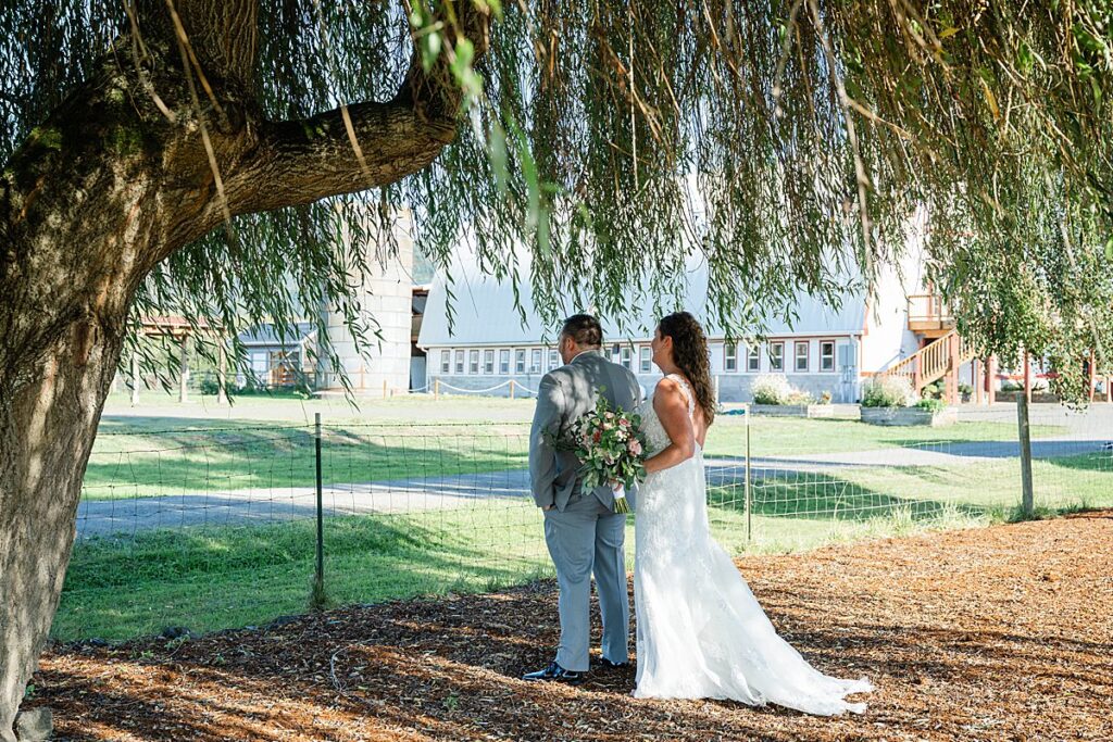 wedding day first look