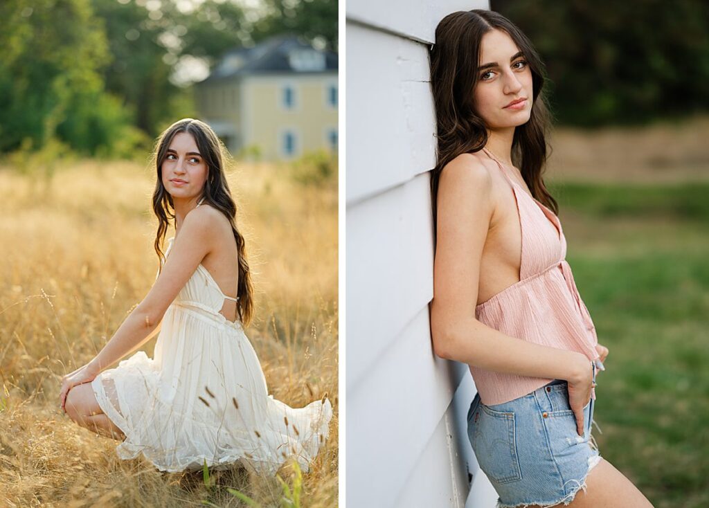 senior pictures wheat field