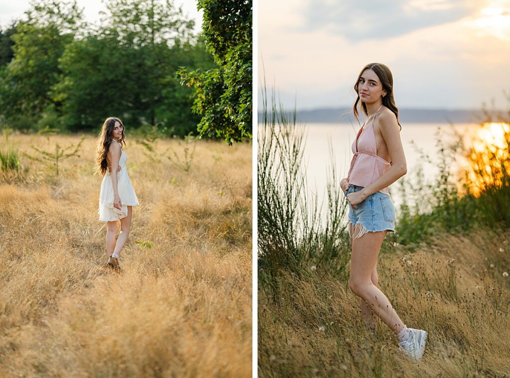 ocean front senior portraits