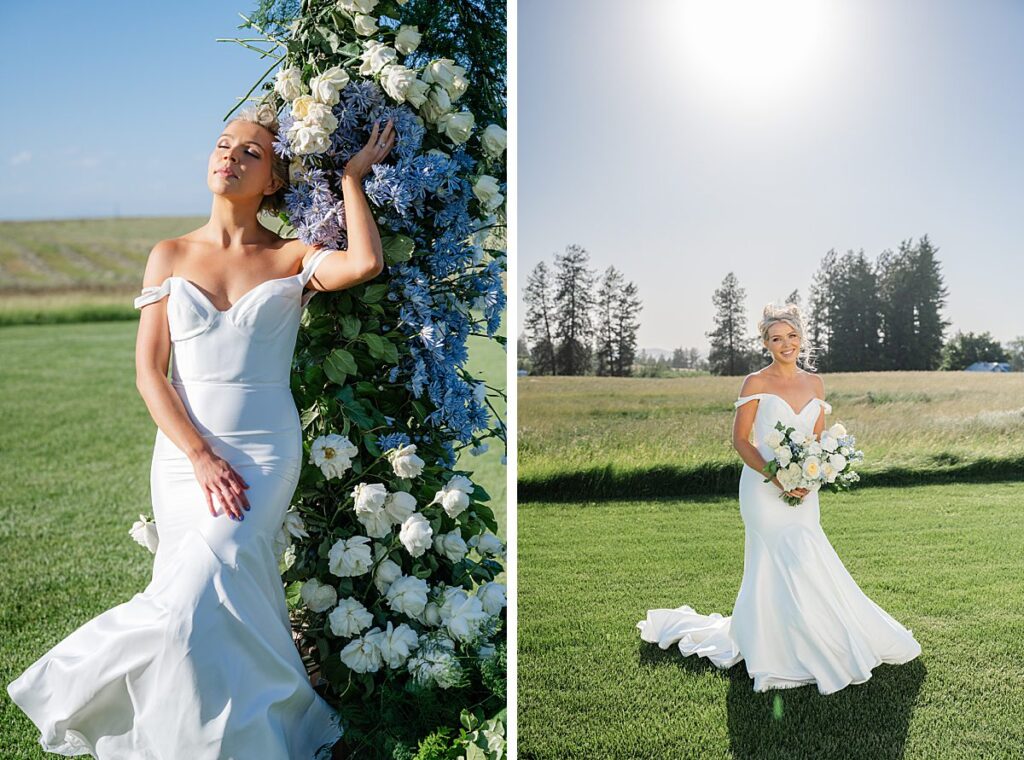 country wedding bride