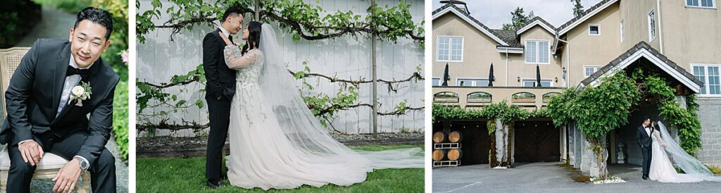 chateau lill wedding bride and groom spring
