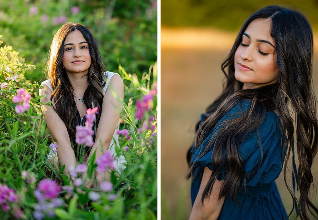 issaquah high school senior at discovery park in summer