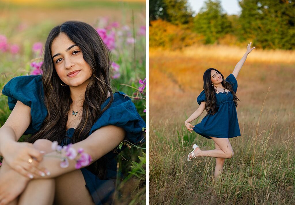 discovery park seattle senior jewel blue short dress