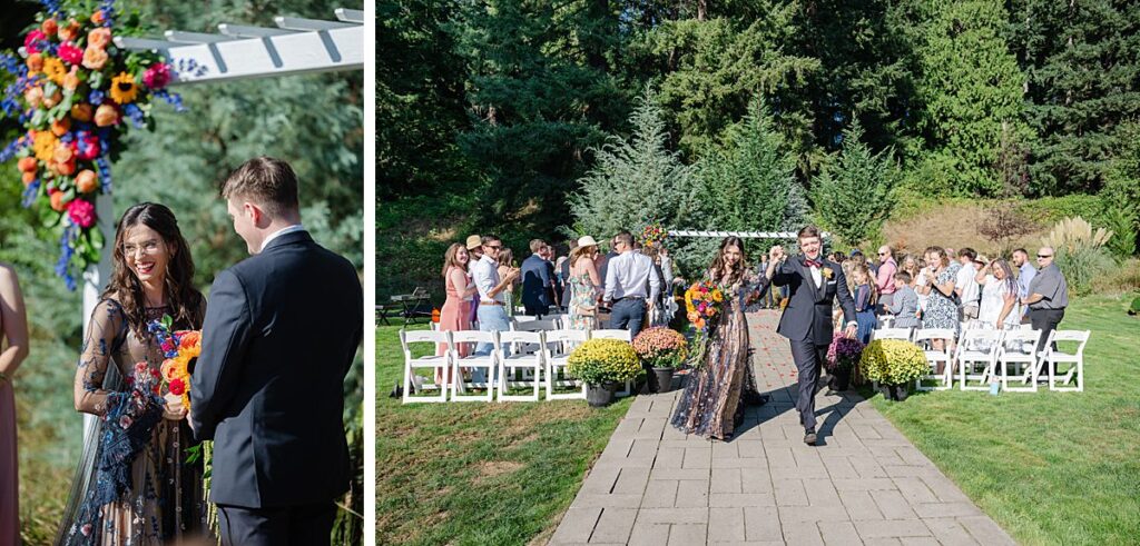 evergreen meadows wedding venue outdoor ceremony