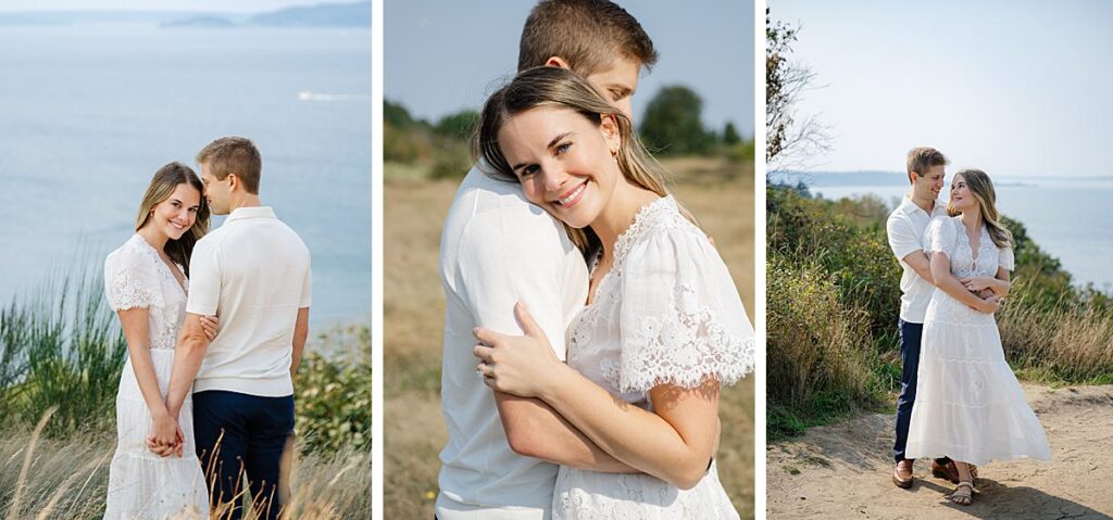 traditional romantic engagement poses for couples 