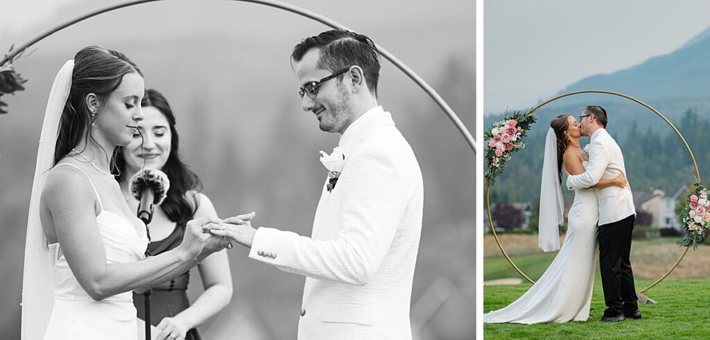 The Club at Snoqualmie Ridge wedding venue golf course ceremony