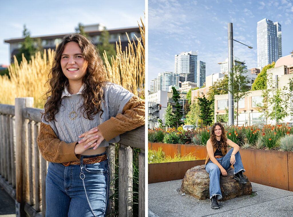 seattle skyline senior girl