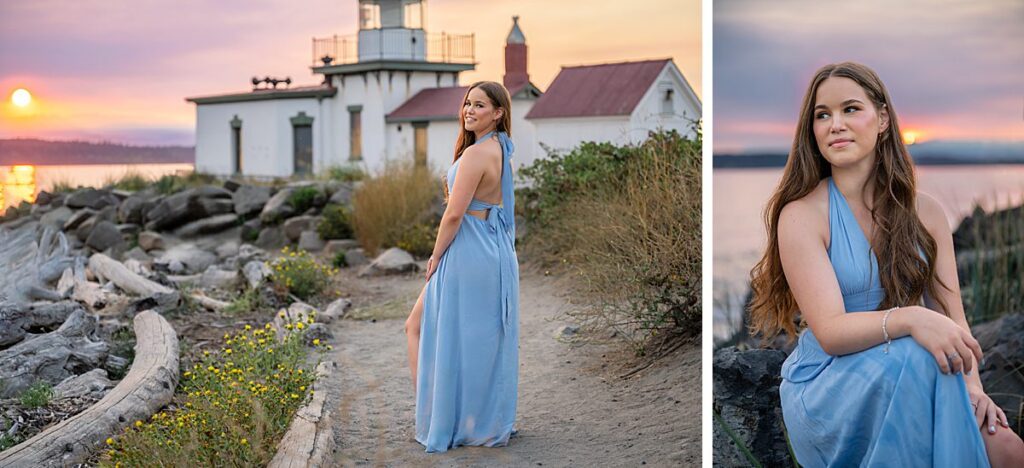 discovery park seattle lighthouse senior girl