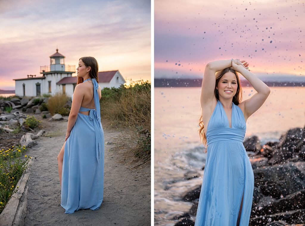 discovery park seattle lighthouse senior girl