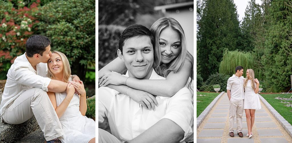 woodinville wine country estate engagement
