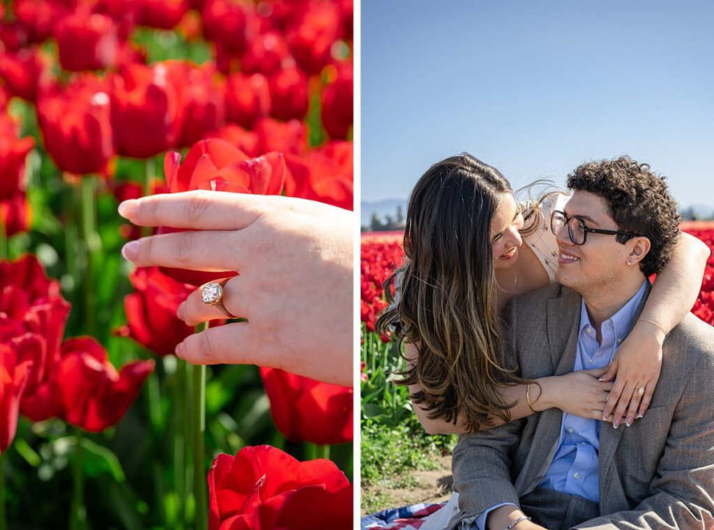 tulip garden proposal spring washington