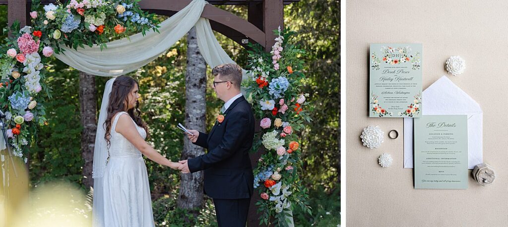 backyard wedding ceremony washington