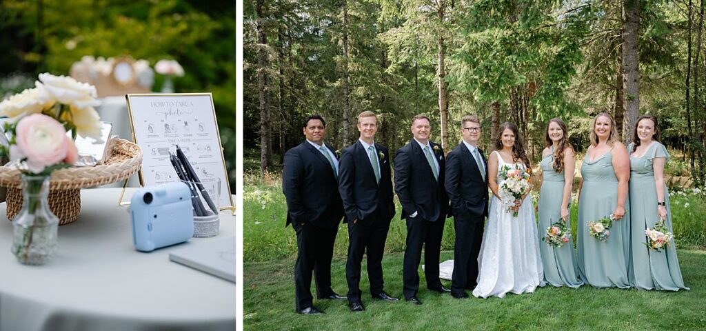 backyard wedding party garden