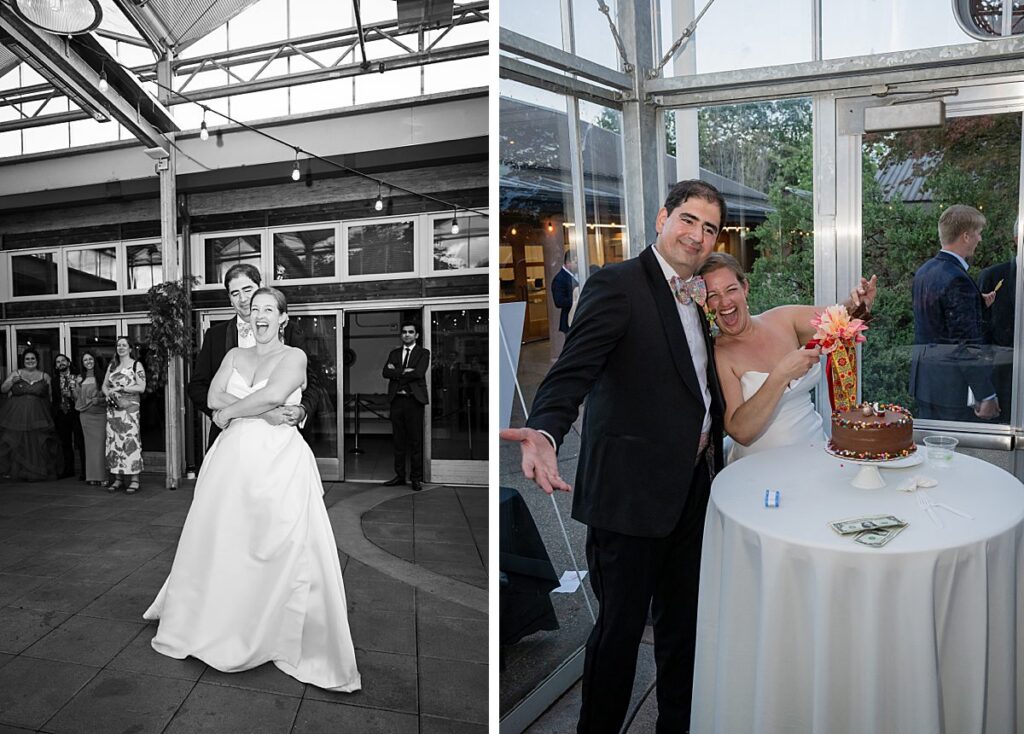 uw center for urban horticulture wedding dancing and cake