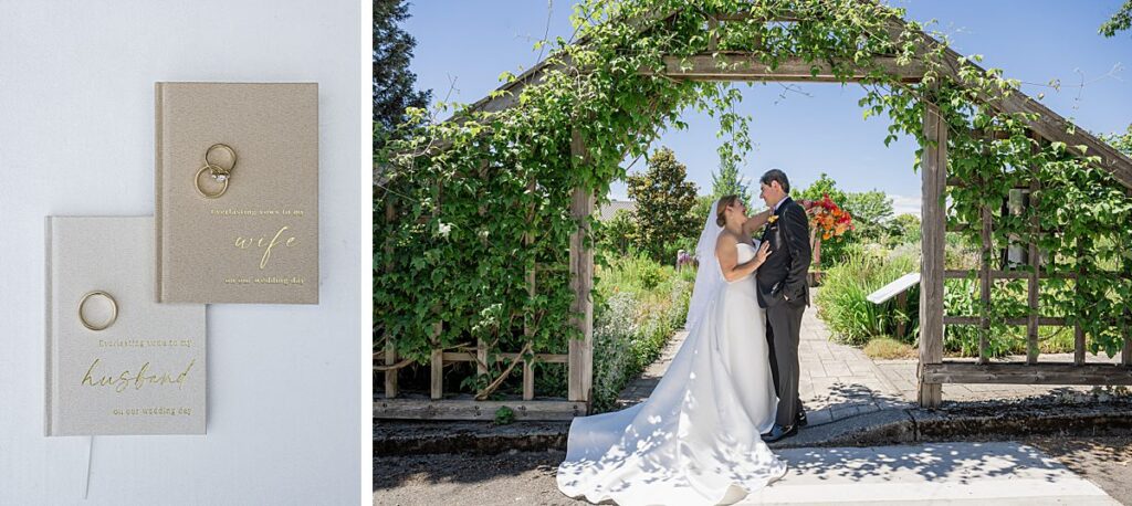 uw center for urban horticulture wedding details and bride and groom